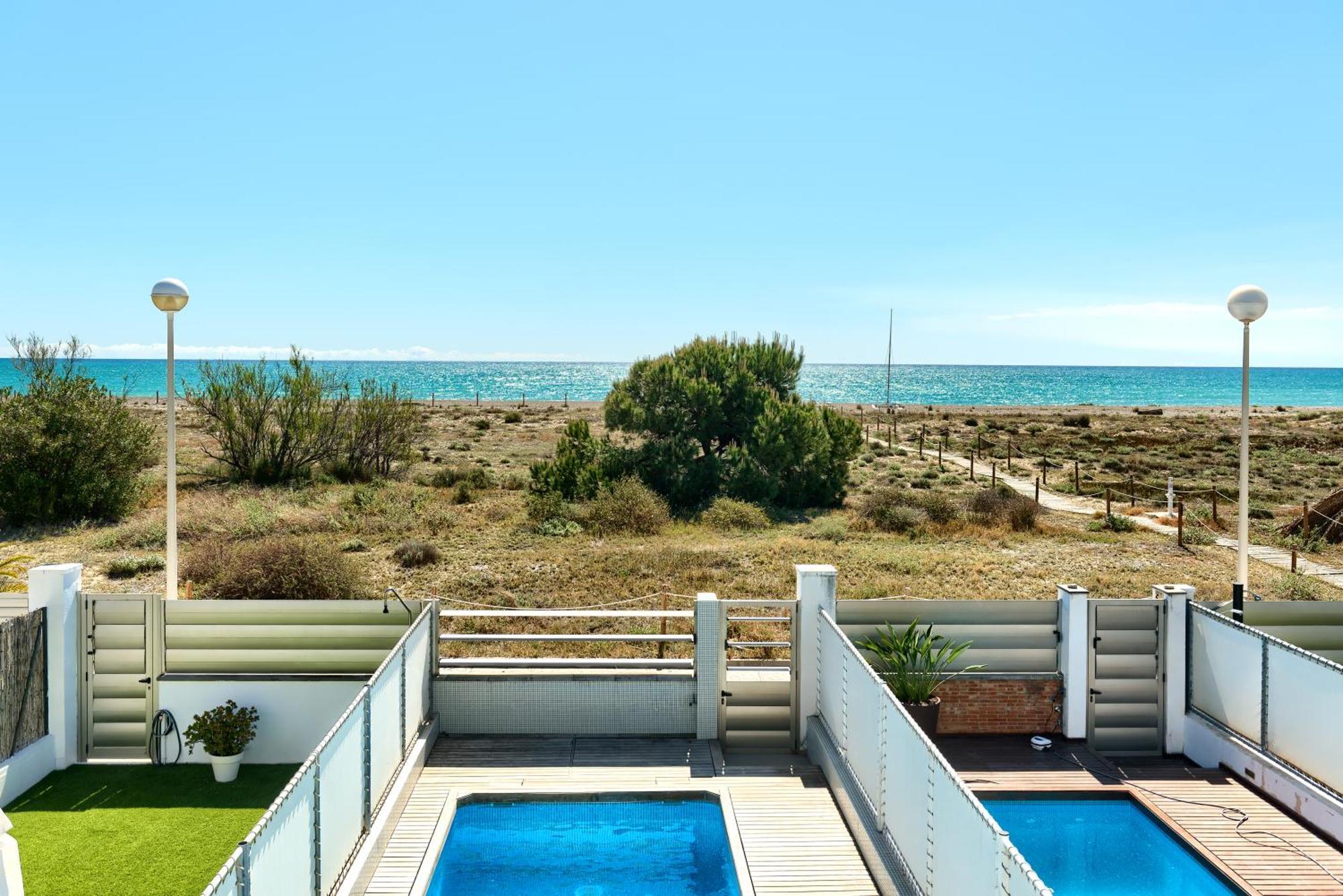 Апартаменти Casa Frente Al Mar Con Piscina Privada Сагунт Екстер'єр фото